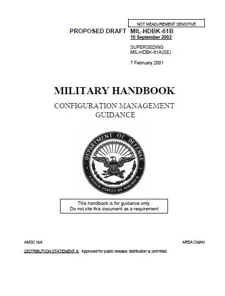 Military Handbook- Configuration Management Guidance | SE Goldmine