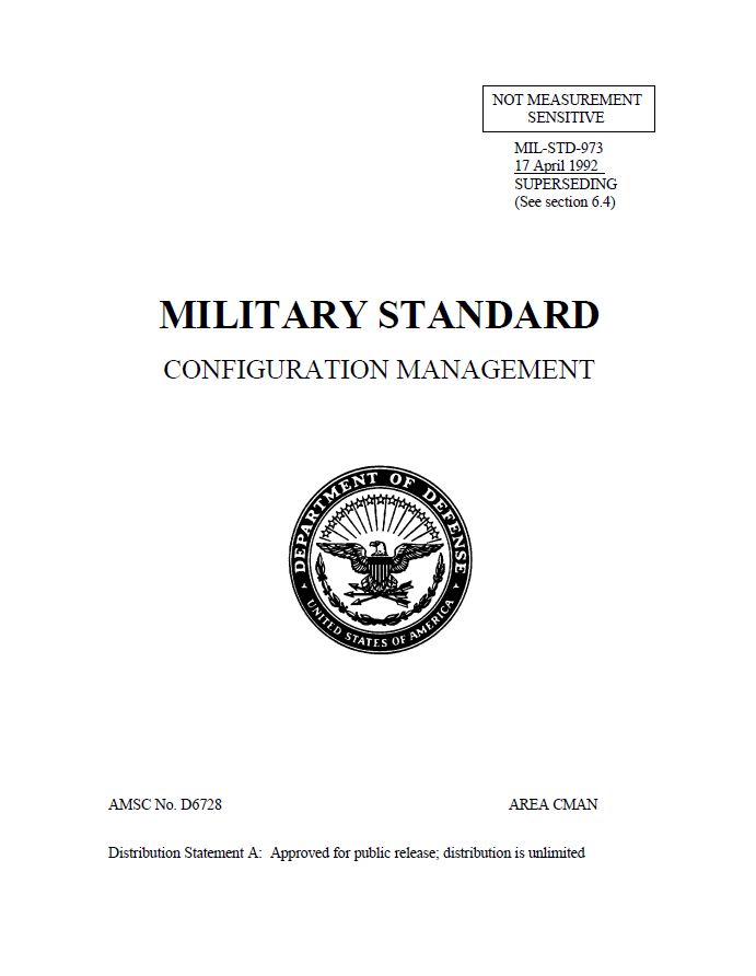 MIL STD- Configuration Management (1992) | SE Goldmine