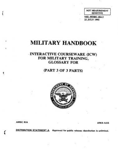 Military Handbook- Interactive Courseware (ICW) for Military Training ...